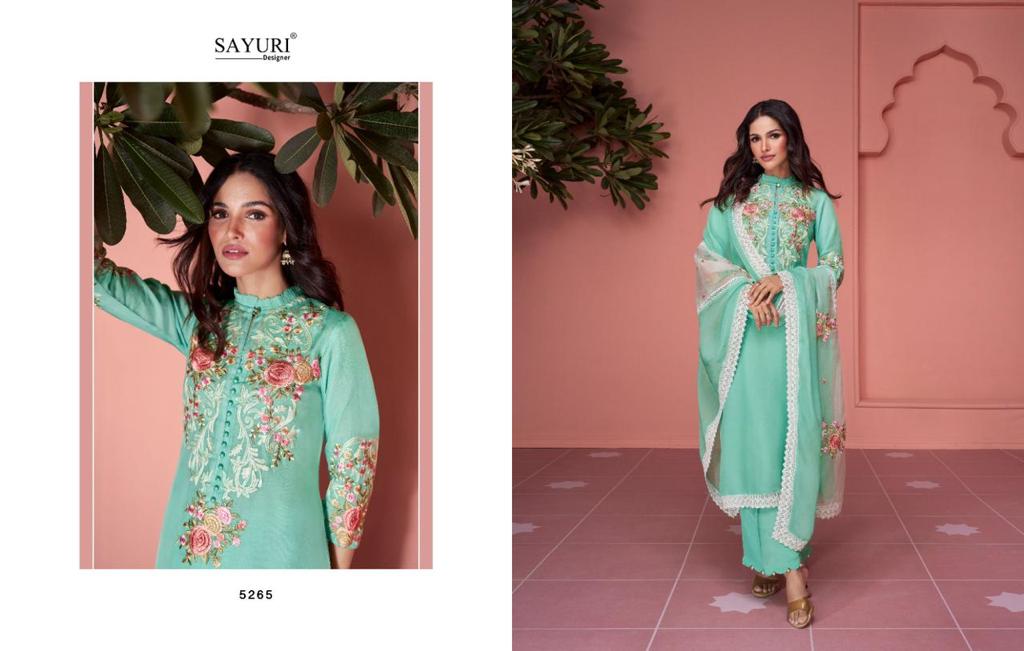 Sofiya By Sayuri 5262 To 5266 Printed Suits Catalog
